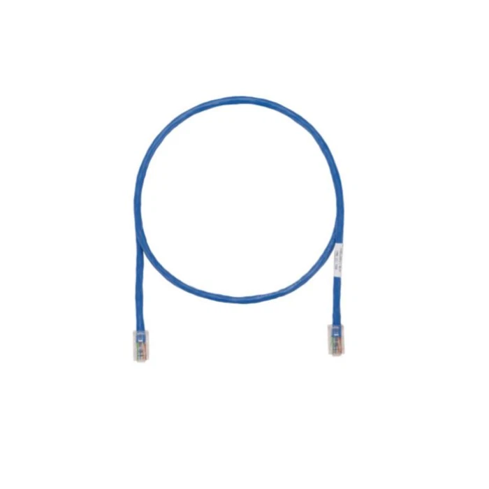 8 ft Panduit UTPCH8BUY 24 AWG Copper Cat 5e U/UTP Patch Cord Blue - Image 1 of 1