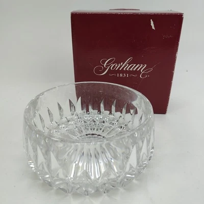 Vintage Gorham Althea Full Lead Cut Glass Crystal 5-3/4" Bowl C162 Germany NIB - Image 1 of 4