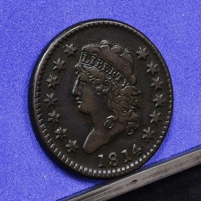 1814 Large Cent - Crosslet 4 - XF (#58939-L) - Image 1 of 4