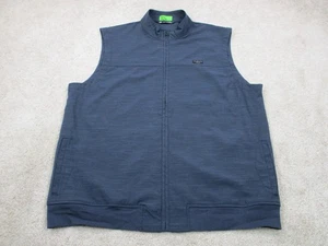 Travis Mathew Giacca Gilet Uomo 2XL XXL Blu Golf Zip Giacca a Vento Senza Maniche - Foto 1 di 12