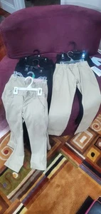 1 Lot of 6 pairs of Cat and Jack 5 girls school uniform pants - Picture 1 of 6
