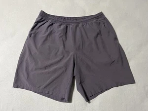 Lululemon Mens 2XL Pace Breaker Lined Short Perforated 9" Graphite Purple XXL - Picture 1 of 13