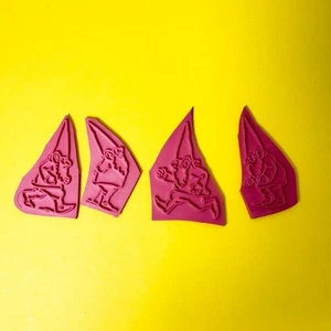 4 Unmounted Rubber Stamps~Gnomes~Goblin~Elf~Dwarf~Munchkin~1.5" X 2"~Unbranded - Picture 1 of 6