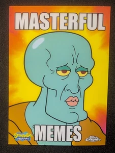 Pantalones cuadrados cromados Topps 2025 Bob Esponja #6 HERMOSOS CALAMAR memes magistrales - Imagen 1 de 5
