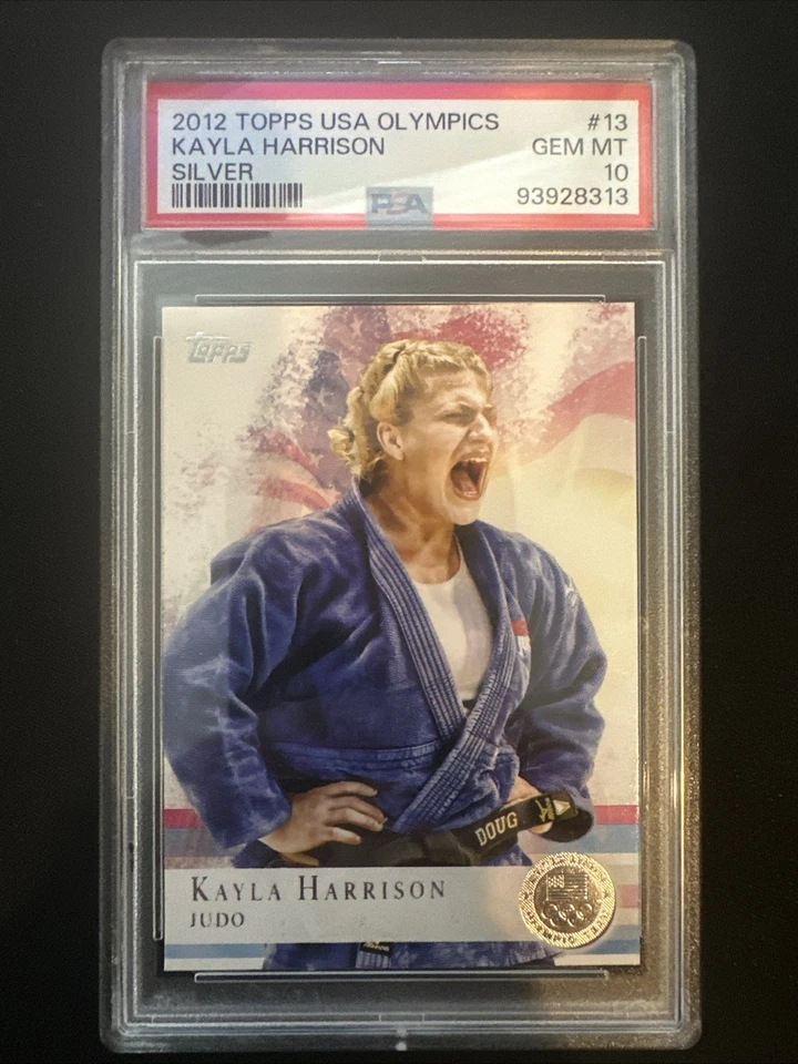 2012 Topps EUA Olympics Kayla Harrison prata PSA 10 - Imagem 1 de 2