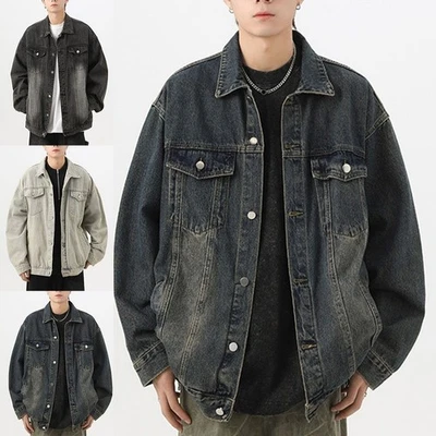 Causal Comfort Trendy Mens Wash Distress jacket ideal For Daily Adventures - Image 1 of 4