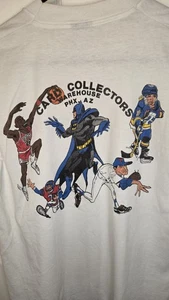 Vintage 90s Nolan Hull Jordan Batman Elway T Shirt Screen Stars Tee Sz M Ss - Picture 1 of 5