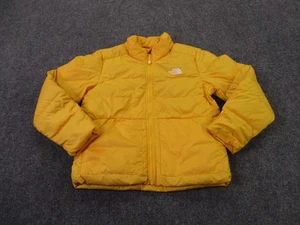 North Face Jacket Girls L Yellow Puffer 500 Outdoors Hiking Quilted Coat Camping - Picture 1 of 11