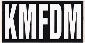 KMFDM ATTAK BOOTS Sticker 2002 Promo 2"x4" - Bild 1 von 2