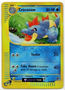 Croconaw 74/165 Pokemon Card TCG Expedition Base Set Reverse Holo - Picture 1 of 3