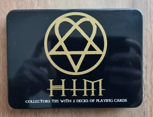HIM H.I.M Heartagram Playing Cards In Collectable Tin Box - Picture 1 of 7