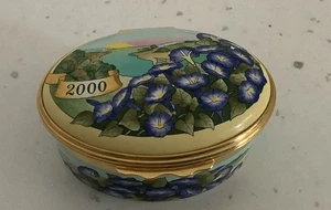 HALCYON DAYS ENAMELS '2000' 'THE YEAR TO REMEMBER' LIDDED & HINGED BOX Enamel - Picture 1 of 6