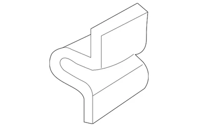 Genuine Mitsubishi Lower Trim Panel Clip MB608152 - Image 1 of 2