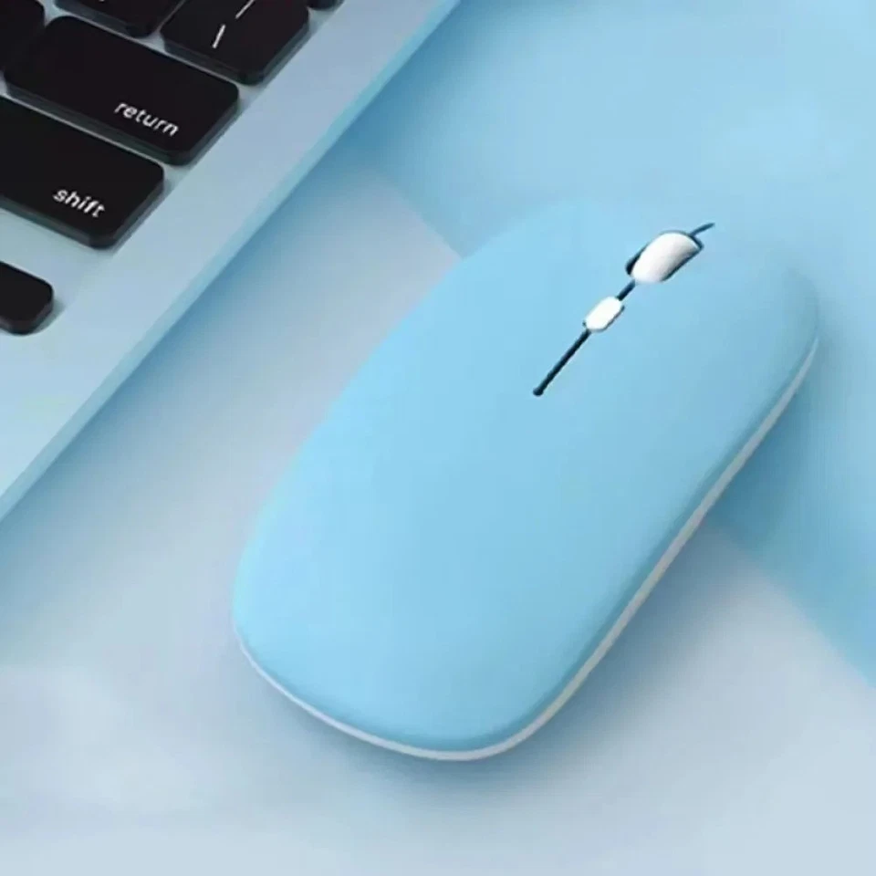 Silent Bluetooth Mouse Marcaron Computer Laptop Optical Mouse Wireless for iPad - Image 1 of 4