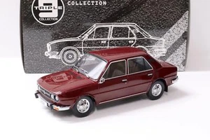 Skoda 120LS 1976 1:18 Triple9 sedán rojo oscuro fundido a presión - Imagen 1 de 4
