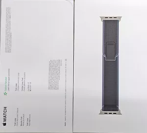 Genuine Apple Watch Band Trail Loop (49mm) Blue/Black M/L (Fits 145-220mm wrist) - Picture 1 of 3