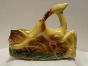 Plantadora de cerámica de antílopes colorida de colección - Imagen 1 de 4