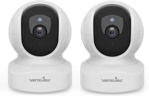 2x Wansview Q5 IP Kamera Camera innen indoor 2K Wifi Überwachungskamera 2,4GHz - Bild 1 von 8