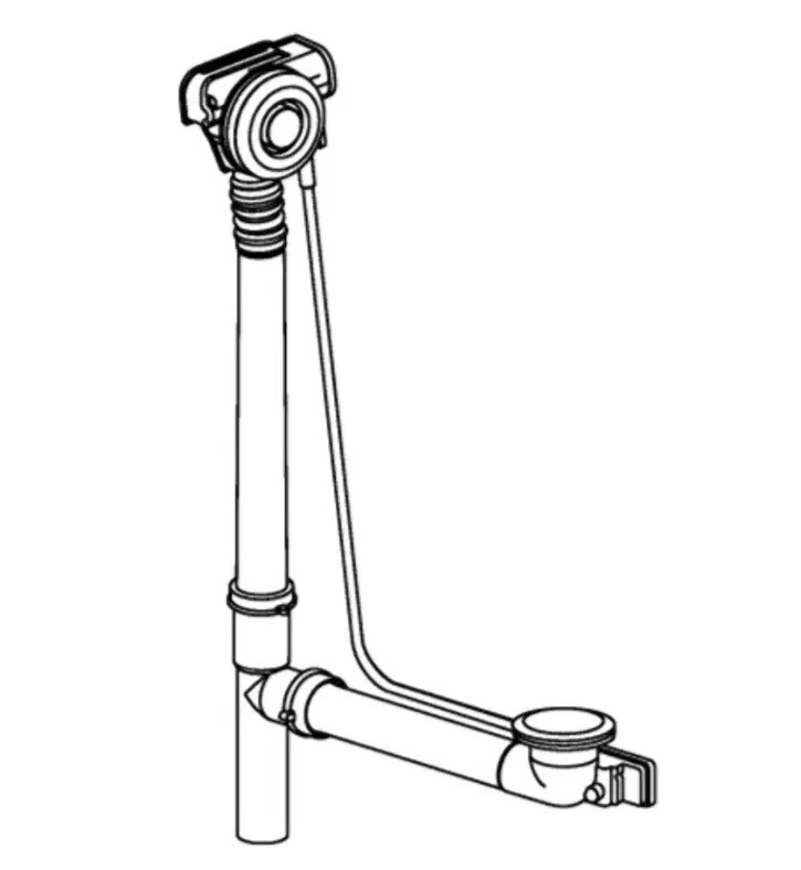 Accesorio para residuos de bañera Duravit 791224000001000, cromado Foto 1 de 1