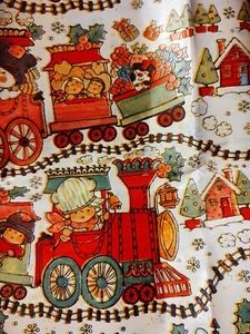 Vntg CLEO/Gibson 1960's Christmas Gift Wrap 20"x 48" Artist V Taylor Whimsical - Picture 1 of 4