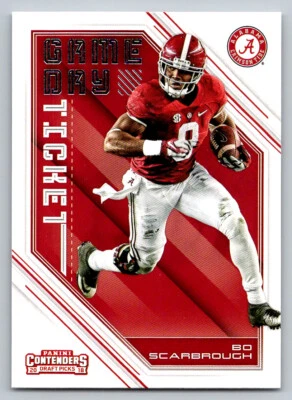 # 19 Bo Scarbrough Alabama Crimson Tide 2018 Panini Contenders Draft Picks - Image 1 of 2