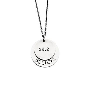 BELIEVE IN THE MARATHON 26.2~18 inch Necklace~Running Jewelry~Marathon Necklace - Picture 1 of 5