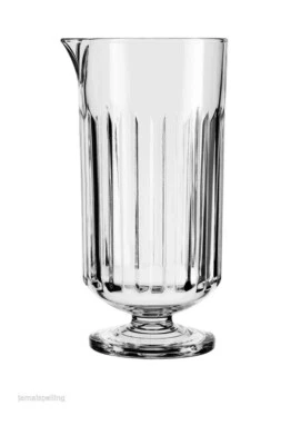 25 oz. Large Cocktail FOOTED STIRRING GLASS Bartender Drink Mixing Pitcher