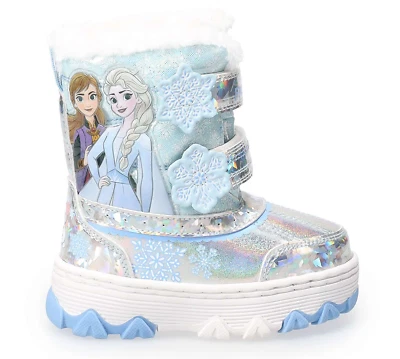 Botas de Nieve Disney Frozen Anna & ELSA Impermeables Aisladas Nuevas con Etiquetas Talla 9 u 11 $45 Foto 1 de 4