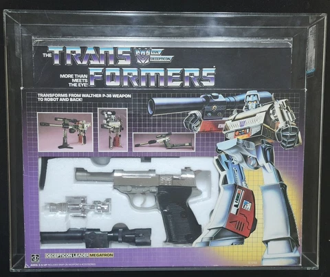 1984 AFA 75 Q-EX+/NM Hasbro G1 Series 1 Transformers Megatron w/Rubsign NICE! Cover