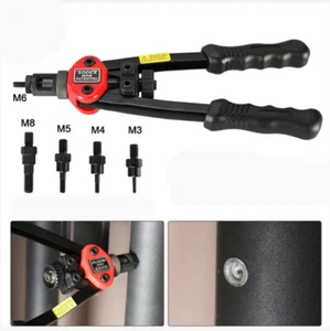 Rivet Nut Tool Riveter Rivnut Gun Hand Blind Riveting Kit , Mandrel M3 - M8 - Picture 1 of 4