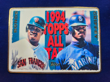 🌟 1995 R&N China Topps Porcelain Gold Parallel #/100 Ken Griffey Jr/Barry Bonds