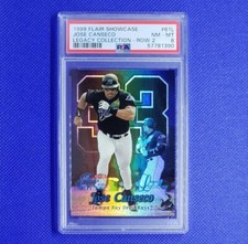 1999 FLAIR SHOWCASE #61L JOSE CANSECO ROW2 LEGACY COLLECTION /99 MLB NM MINT