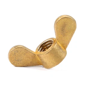Solid Brass Wing Nuts Butterfly Nut for Bolts & Screws M3 M4 M5 M6 M8 M10 M12 - Picture 1 of 14