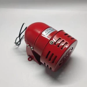 1PC 12V 24V 110V 220V MS-190 120dB Red Industrial Sound Mini Metal Motor Siren - Picture 1 of 4