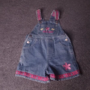 Young Hearts Little Daisy Overall Shorts Girls Size 4 - Picture 1 of 11