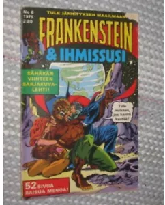 WEREWOLF BY NIGHT #19 1974 Finnish Finland Comic Frankenstein - Picture 1 of 1