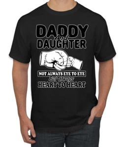 T-shirt uomo festa del papà papà e figlia sempre cuore a cuore - Foto 1 di 25