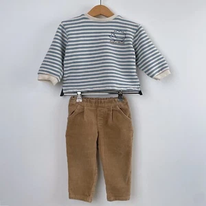 Kleinkind Jungen Outfit Set, Kleinkind Junge Sweatshirt, Kleinkind Junge Samthose 12-18M - Bild 1 von 7