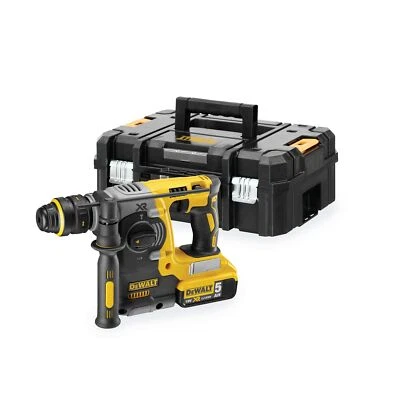 DeWalt Akku-Kombihammer 18V XR SDS-Plus mit 2x 5,0 Ah Akku + Lader, TSTAK-Box - Bild 1 von 3
