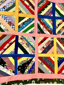 Handmade Quilt Modern Americana  made by  Town’s Beloved Mah Jong Mentor.  New - Picture 1 of 5