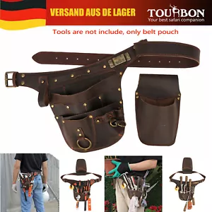 TOURBON Leder-Gürteltasche für Floristen, Werkzeugtasche, Garten, Werkstatt - Bild 1 von 24