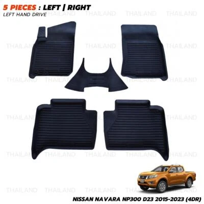 For Nissan Navara NP300 D23 4x4 2015 '23 LHD Rubber 3D Floor Mat Carpets - Imagem 1 de 4