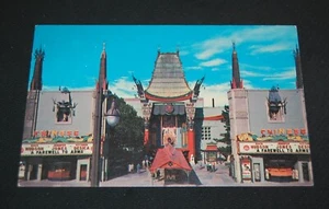 Vintage Chrome Postcard #2 of Grauman's Chinese Theatre in Hollywood, CA - Picture 1 of 2
