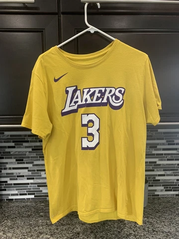 ANTHONY DAVIS Nike Tee Dri-Fit Jersey T-Shirt - Los Angeles Lakers #3 Sz XL NBA Cover