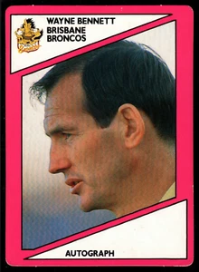 1988 #118 Wayne Bennett Brisbane Broncos Scanlens Stimorol rugby league NRL card - Picture 1 of 2
