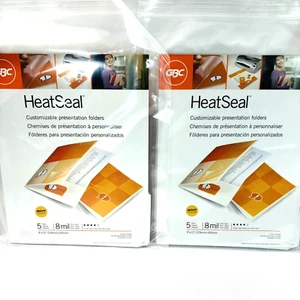 GBC Presentation Folders Heat Seal 10 Laminating Folders 8 mil 9" X 12" New - Picture 1 of 7