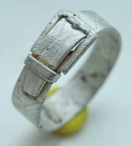 WWI WW1 Original Trench Art Aluminum Belt Ring (JUL21) - Picture 1 of 5