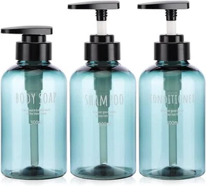  Shampoo And Conditioner Dispensers, 10Oz Refillable Pump Bottles For S - Picture 1 of 7