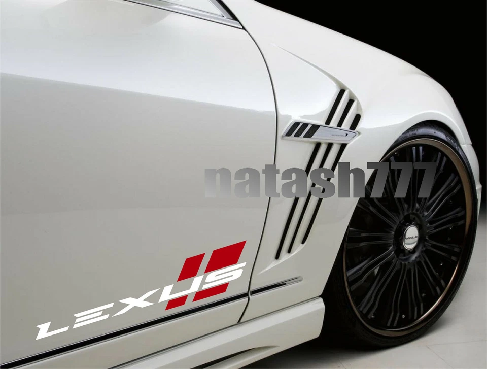 Lexus Sport Performance Coche de Carreras Calcomanía Vinilo Pegatina Emblema Logo 2 piezas Par Foto 1 de 1