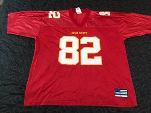 Vtg Adidas #82 Iowa State Cyclones Football Jersey Mens Adult XL Red - Picture 1 of 10